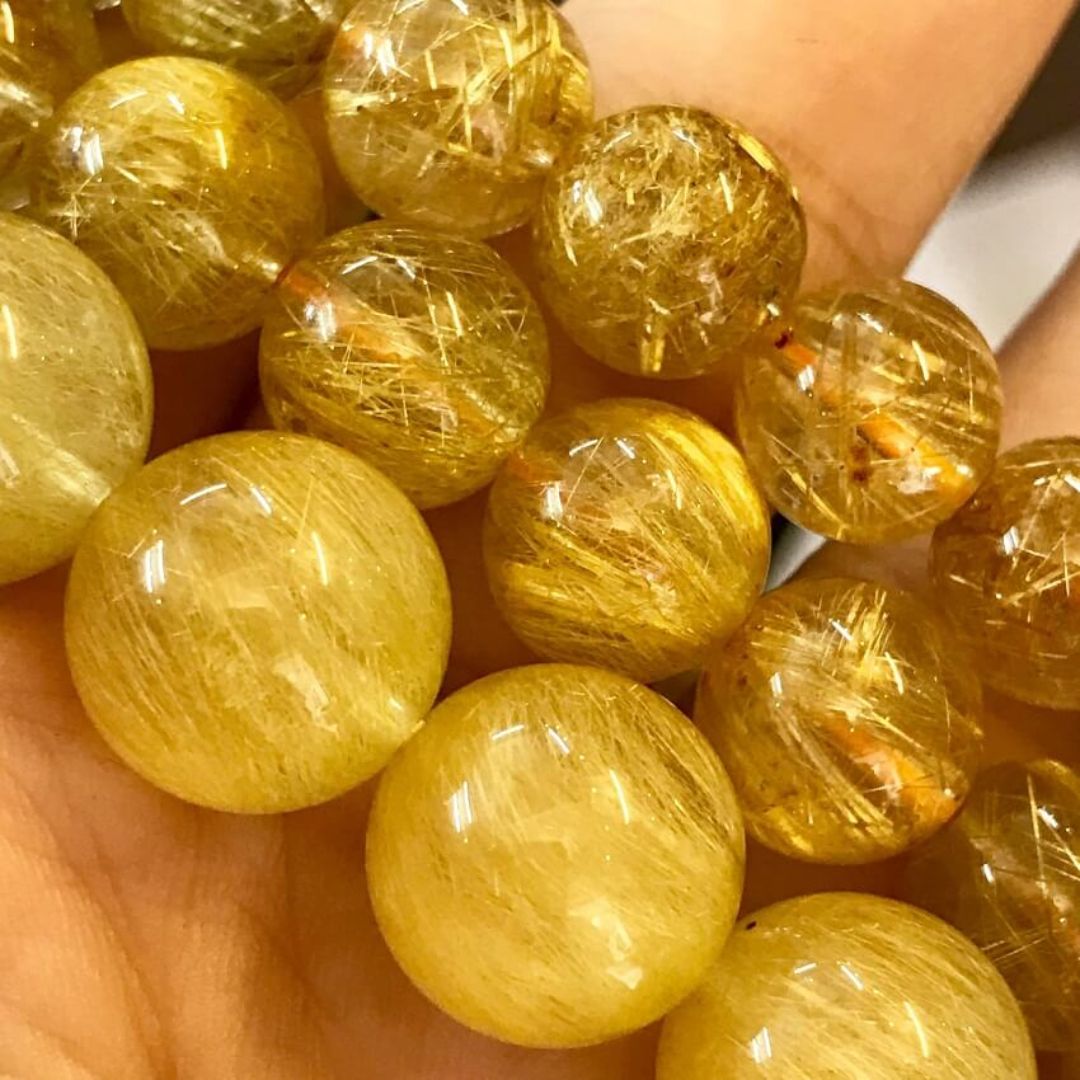 Đá phong thủy Thạch Anh Tóc Vàng