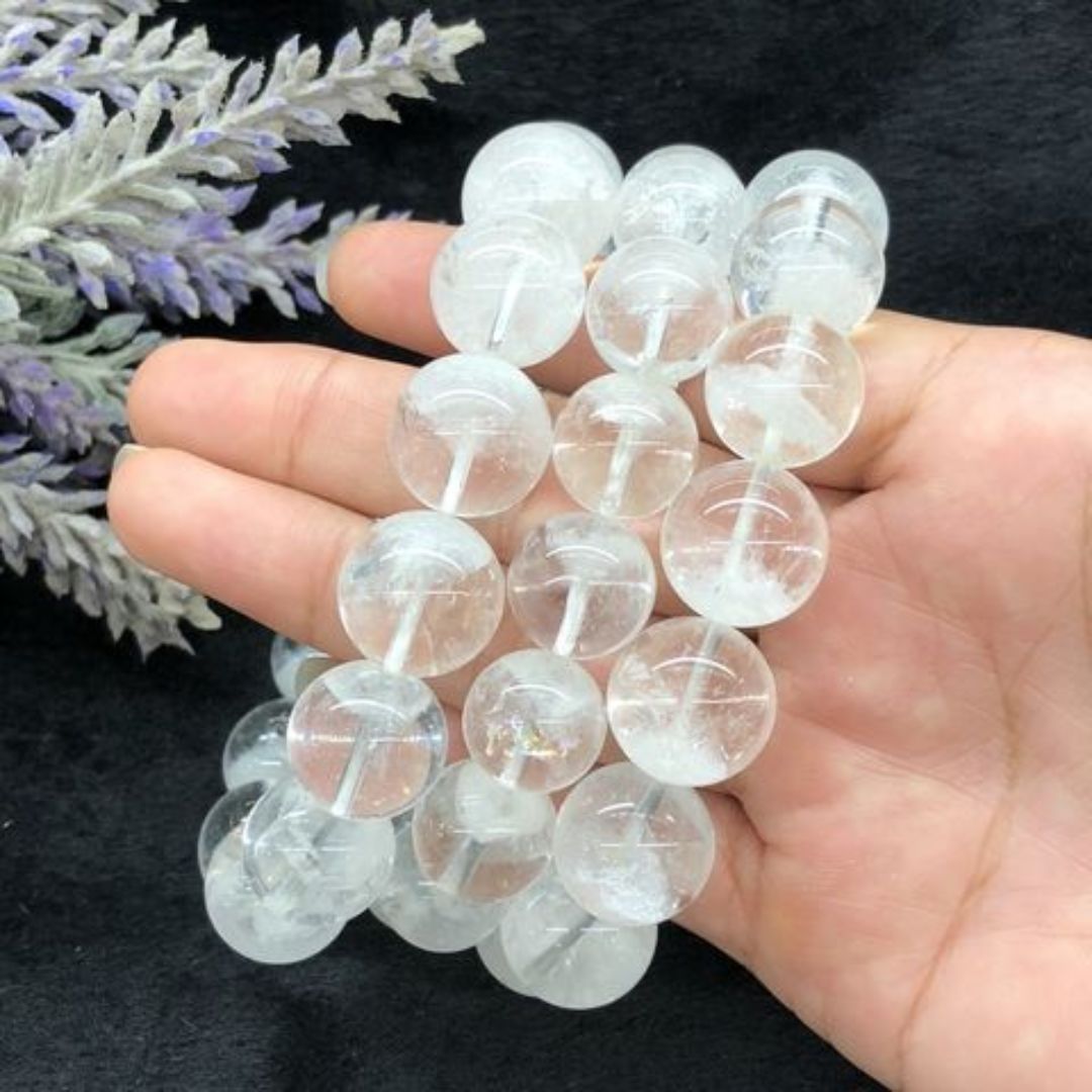 Đá phong thủy Thạch anh ưu linh trắng